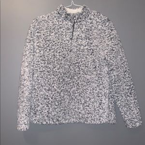 fluffy half zip